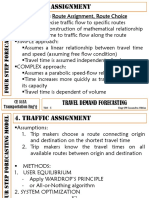 Traffic Assignment: Travel Demand Forecasting