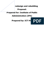 Network Redesign and Rebuilding Proposal