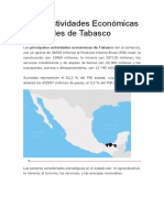 Las 5 Actividades Económicas Principales de Tabasco