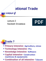 International Trade Theory: Lecture-3 Ravikesh Srivastava