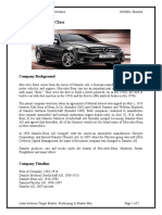 Mercedes Benz - C Class: Company Background