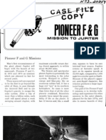 Pioneer F and G Mission To Juipter