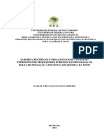 Saberes Científicos E Pedagógicos de Conteúdo Expressos Por Professores Egressos Do Programa de Bolsa de Iniciação À Docência em Química Da Ufmt