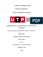 Normativa de La Seguridad y Salud en El Trabajo