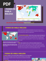 ENGLISH SPEAKING COUNTRIES. Traducido