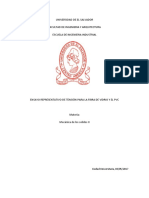 Ensayo Representativo de Tensión para La Fibra de Vidrio y El PVC