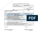 Application Form For Transfer of Station