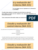 Estudio y Evaluación Del Control Interno (NIA