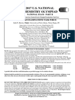 2017 U.S. NATIONAL Chemistry Olympiad: National Exam - Part Ii