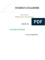 University of Kashmir: Asmat Ara