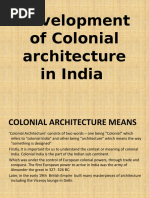 Development of Colonial Architecture in India