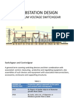 Substation Design: Medium Voltage Switchgear