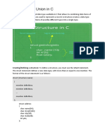 Structure and Union in C