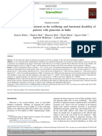 Impact of Visual Impairment On The Wellbeing and Functional Disability of Patients With Glaucoma in India