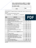 12 Det - Cuestionario para La Detección de Alumnos Con Tea