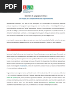 Estrategias para Comprender Textos Argumentativos