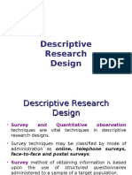 Descriptive Research Design