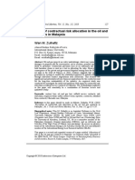 Perception of Contractual Risk Allocation in The Oil and Gas Contracts in Malaysia PDF