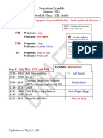 Consortium Schedule Summer 2014 Swedish Cherry Hill, Seattle