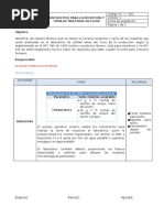 FC - I - 001 Instructivo para La Recepcion y Toma de Muestras de Leche