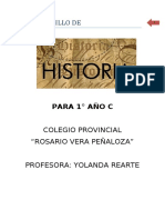 Modulo de Historia para El Primer Año