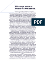 A Diferença Entre O Candomblé E A Umbanda