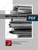 MSC Training Catalogue 2014: Hängpilsgatan 6, SE-426 77 Västra Frölunda, Sweden Tel: +46 (0) 31 7485990