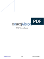 Exacqvision RTSP Server Guide