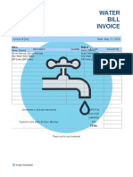 Water-Bill-Invoice-Template Hotel