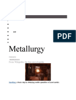 Metallurgy: From Wikipedia, The Free Encyclopedia