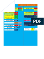 Design of Column Excel Sheet