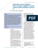 A Spatial Mine-To-Plan Compliance Approach To Improve Alignment of Short-And Long-Term Mine Planning at Open Pit Mines