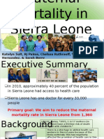 Maternal Mortality in Sierra Leone