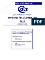 2010 Retail Price List