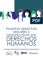 Cartilla: "Nuestros Derechos Sexuales y Reproductivos Son Derechos Humanos".