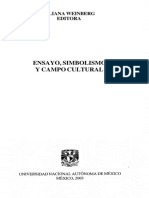 Ensayo, Simbolismo y Campo Cultural - Centro de Investigaciones PDF