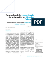 Desarrollo de La Competencia de Indagación en Ciencias Naturales PDF