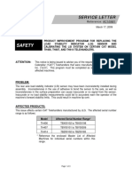 Safety: Service Letter