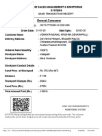 General Consumer: Sand Sales Management & Monitoring Systems