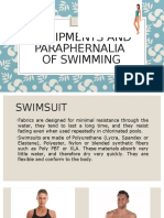 Equipments and Paraphernalia of Swimming