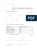 Genetic Tutorial Answer Scheme