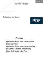 Mecânica Dos Fluidos: 2-Estática Do Fluido