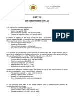 SHEET (5) Air Conditioning Cycles