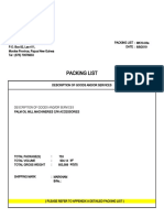 MK10-03a Packing List (Breakbulk) 753 Pkgs