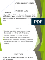 Evidence Based Practices: CORE Concepts