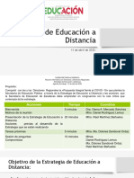 Estrategia Educación A Distancia