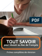 Pack Fiches Tout Savoir Pour Reussir Au Bac de Francais PDF