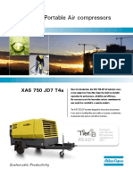 Atlas Copco Portable Air Compressors: XAS 750 JD7 T4a