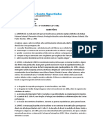 Simulado de Historia 2 Avb 2 Chamada 2º Ano Prof. Hilton