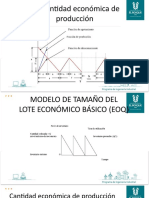 EPQ Cantidad Económica de Producción: TC TP